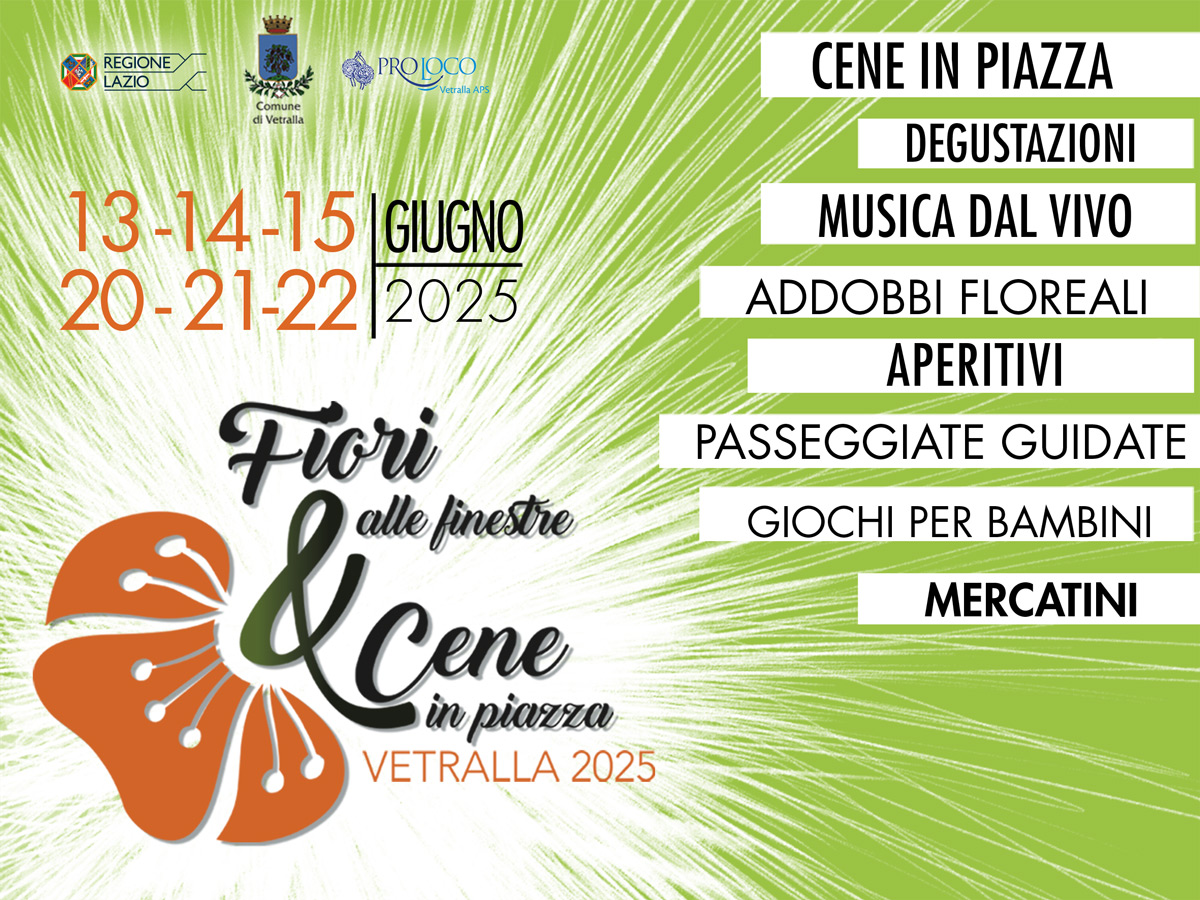 Fiori alle Finestre e Cena in Cantina 2025